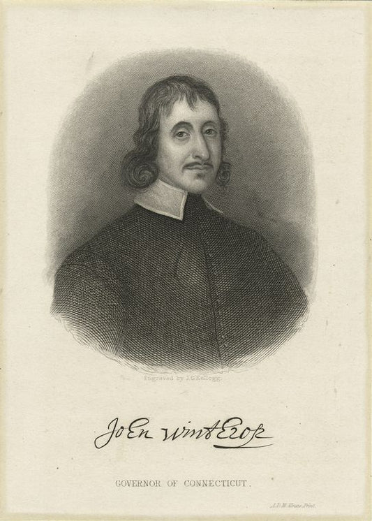 John Winthrop, Governor of Connecticut.