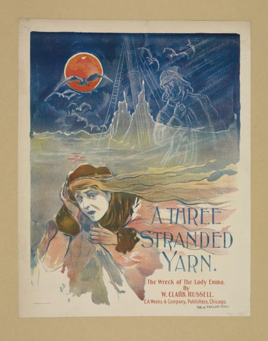 A three stranded yarn.