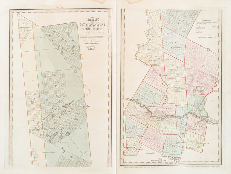 Map of the county of Herkimer