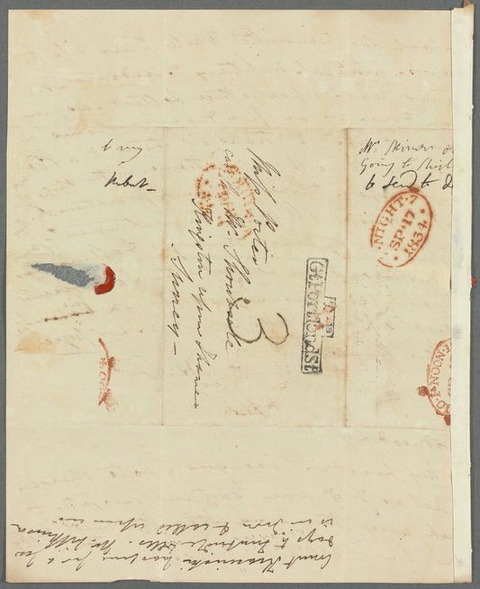 Mary Skinner to Jane Porter, autograph letter signed