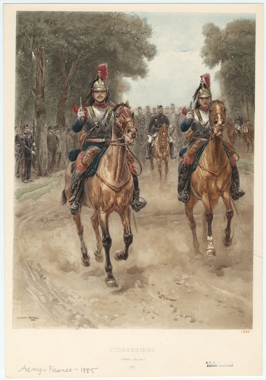 Cuirassiers (peloton d'escorte), 1885