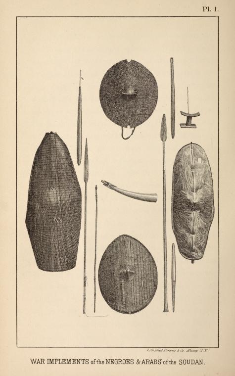 War implements of the Negroes & Arabs of the Soudan.