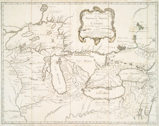 Partie occidentale de la Nouvelle France ou Canada