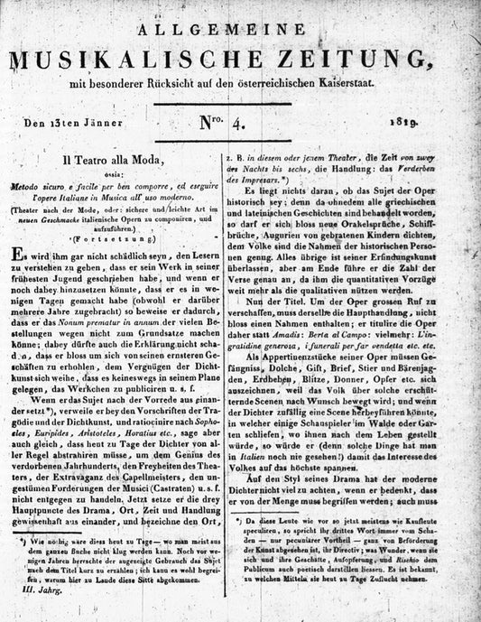 Allgemeine Musikalische Zeitung
