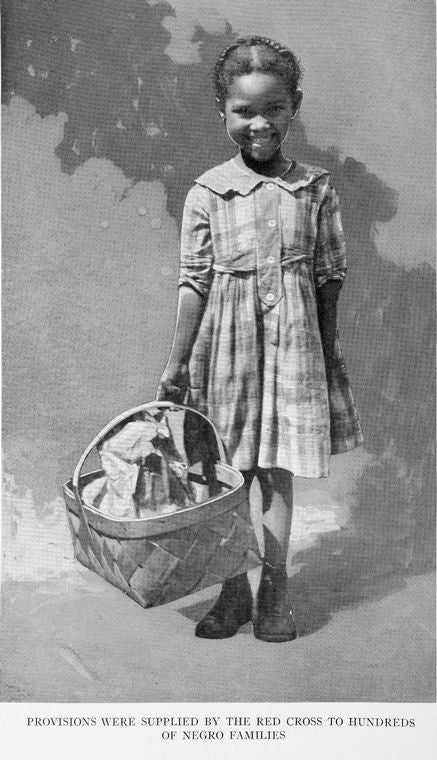 Provisions supplied by the Red Cross to hundreds of Negro families.