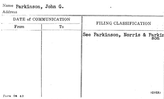 Parkinson, John G.
