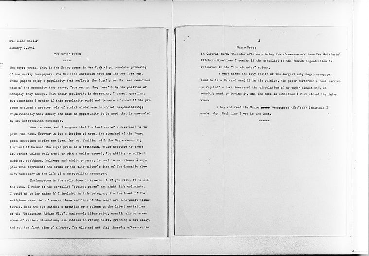 “The Negro Press”