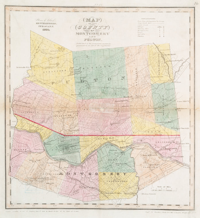 Map of the county of Montgomery and Fulton