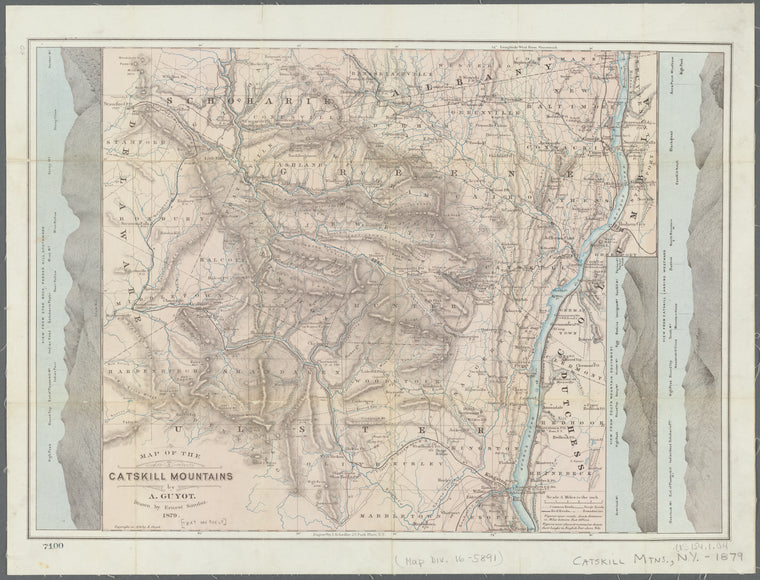 Map of the Catskill Mountains