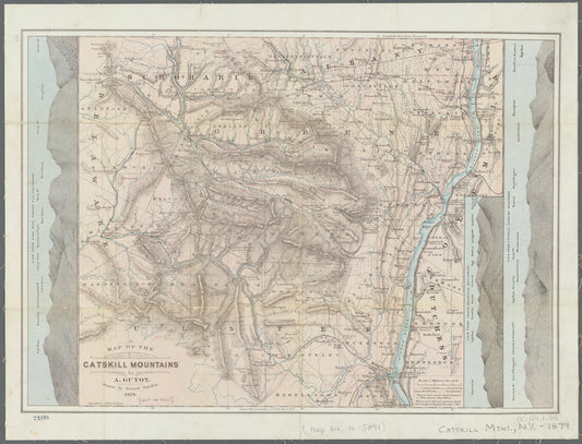 Map of the Catskill Mountains