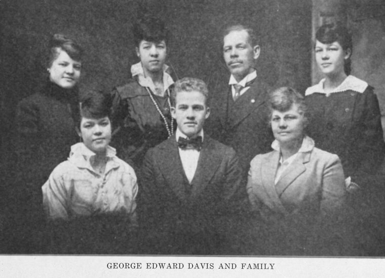 George Edward Davis and family.