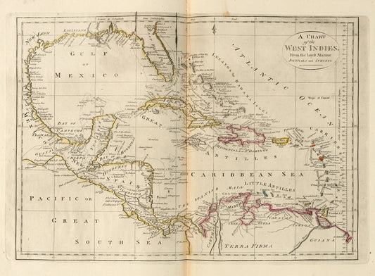 A chart of the West Indies, from the latest marine journals and surveys