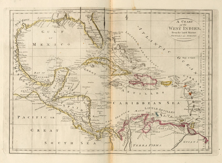 A chart of the West Indies, from the latest marine journals and surveys