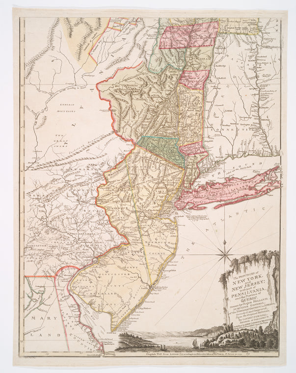 The provinces of New York, and New Jersey: with part of Pensilvania and the province of Quebec