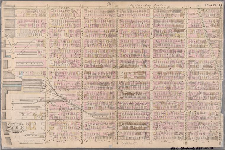 Plate 14: Bounded by W. 40th Street, Sixth Avenue, W. 27th Street and Twelfth Avenue