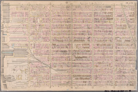 Plate 14: Bounded by W. 40th Street, Sixth Avenue, W. 27th Street and Twelfth Avenue