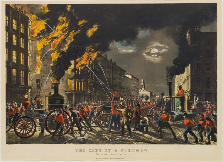 The life of a fireman. The new era. Steam and muscle