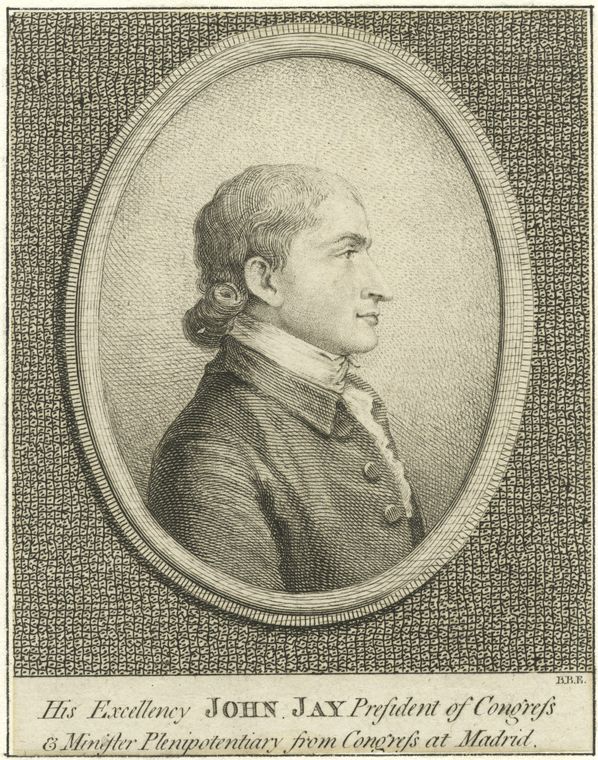 His excellency John Jay, President of Congress and Minister plenipotentiary from Congress at Madrid.