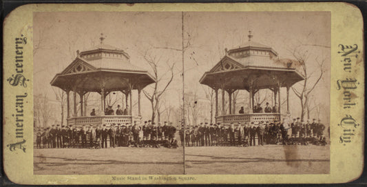 Music Stand in Washington Square.