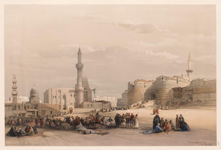 The entrance to the Citadel of Cairo.