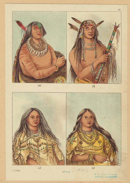 Men and women, 1830s