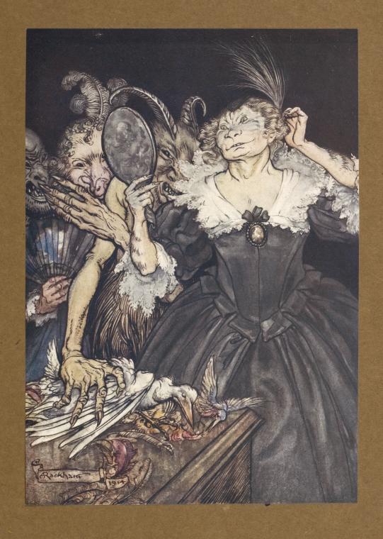 And they, so perfect in their misery,/Not once perceive their foul disfigurement/But boast themselves more comely than before.
