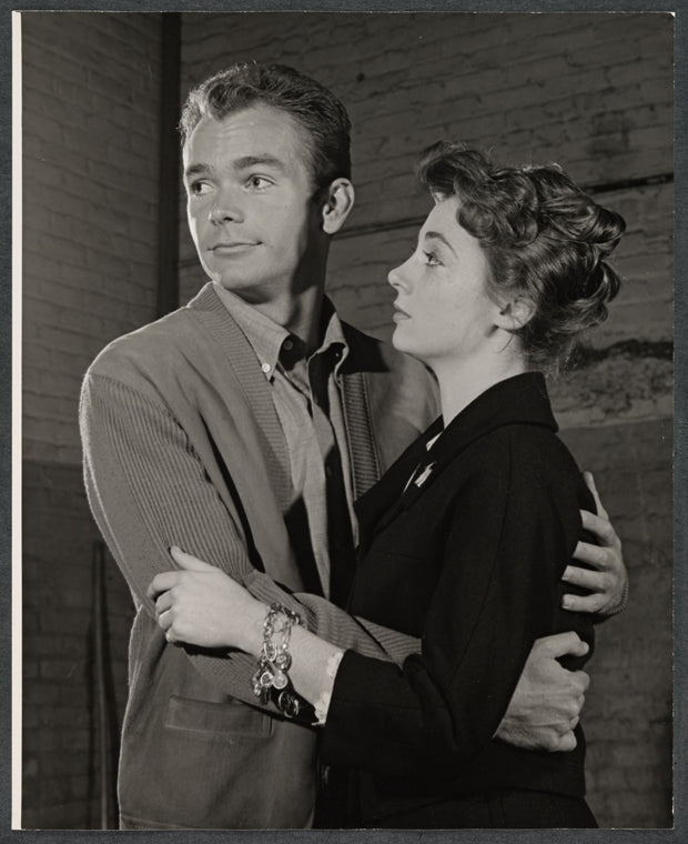 Dean Jones and Sandra Church in rehearsal for the stage production Under the Yum-Yum Tree