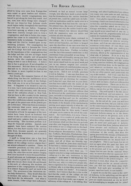 The Reform advocate