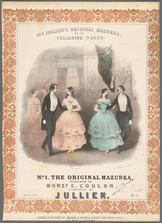 No. 1 Jullien's original mazurka, or the Cellarius valse