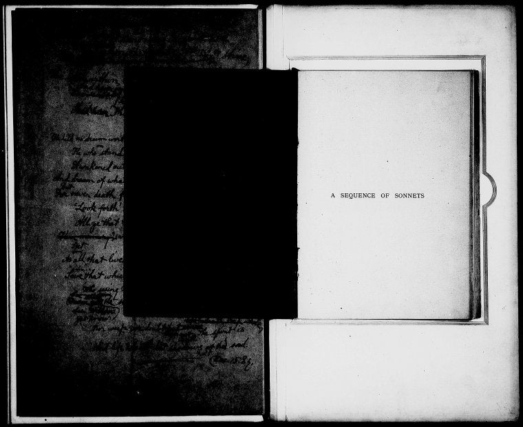 Swinburne, A. C. [A sequence of sonnets on the death of Robert Browning]. Holograph. Bound by Sangorski & Sutcliffe.