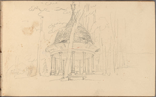 Sketchbook containing views recording a tour in Switzerland and France