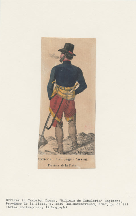 Offizier im Campagne Anzug, Provinz de la Plata