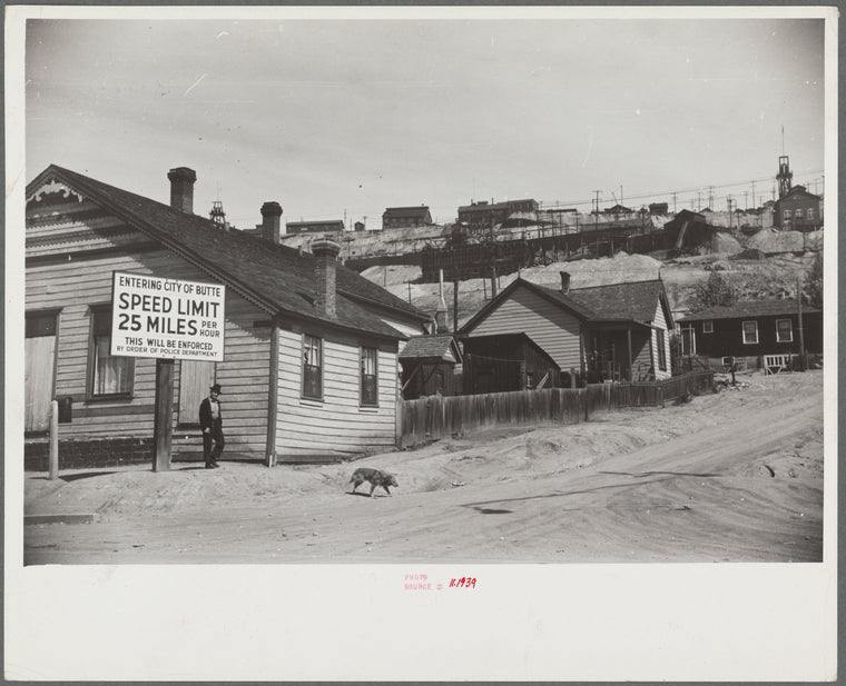 Entering Butte, Montana