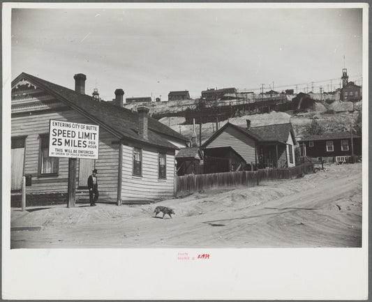 Entering Butte, Montana