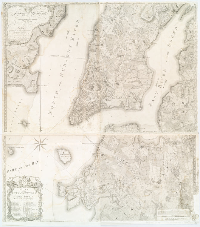 Plan of the city of New York in North America : surveyed in the years 1766 & 1767