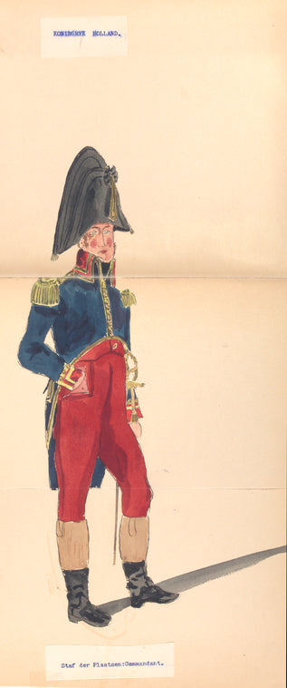 Koningryk Holland. Staf der Plaatsen: Commandant