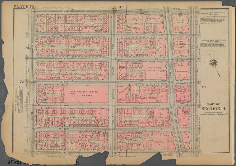 Bounded by W. 53rd Street, Seventh Avenue, W. 47th Street and Ninth Avenue
