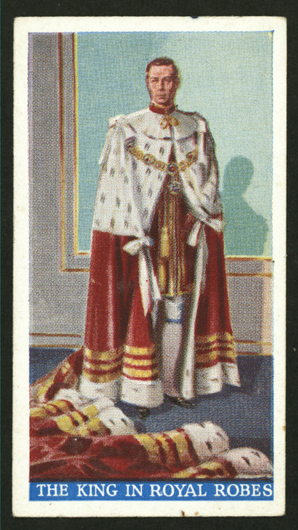 The King in royal robes.