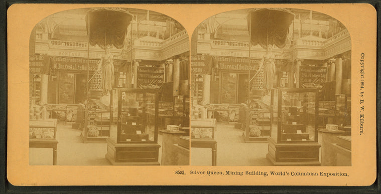 Silver queen, Mining building, World's Columbian Exposition.