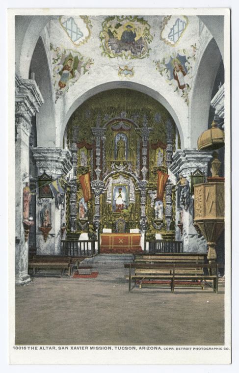 Altar, San Xavier Mission, Tucson, Ariz.