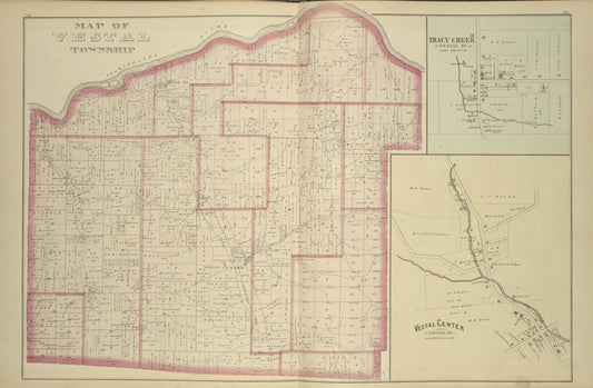 Map of Vestal Township; Tracy Creek [Village]; Vestal Center [Village]