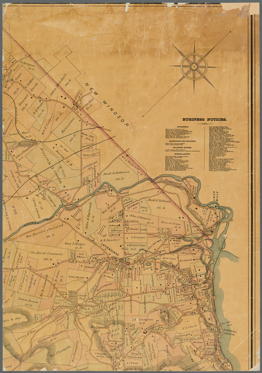 Map of the highlands of the Hudson, Orange Co: from actual surveys