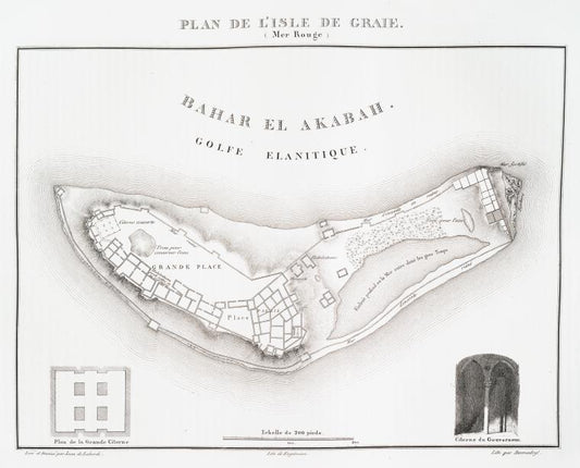 Plan de l'isle de Graie. (Mer Rouge).