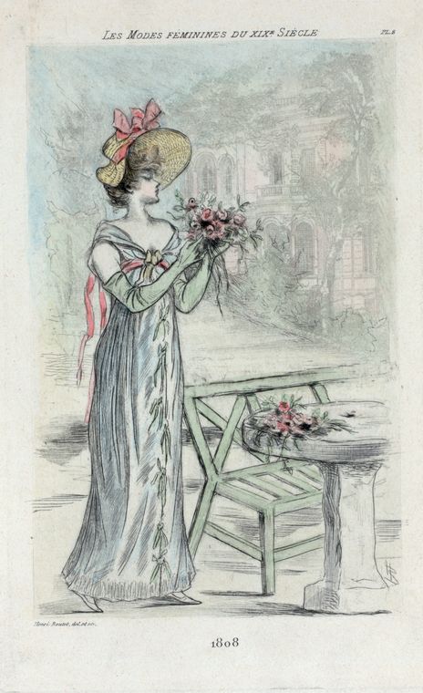 1808 [Women's fashion in nineteenth-century Paris]
