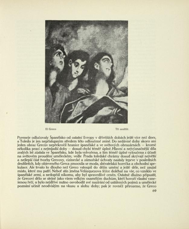 El Greco: Tři andělé.