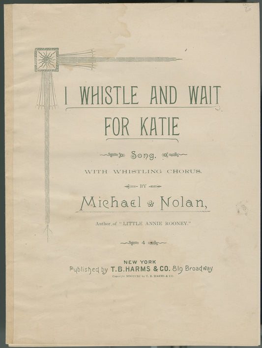 I whistle and wait for Katie