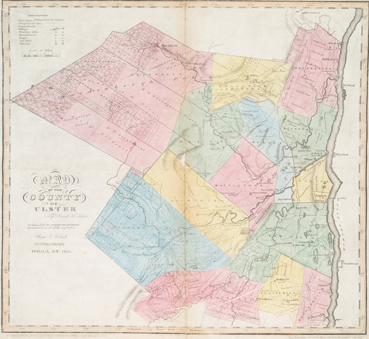 Map of the county of Ulster