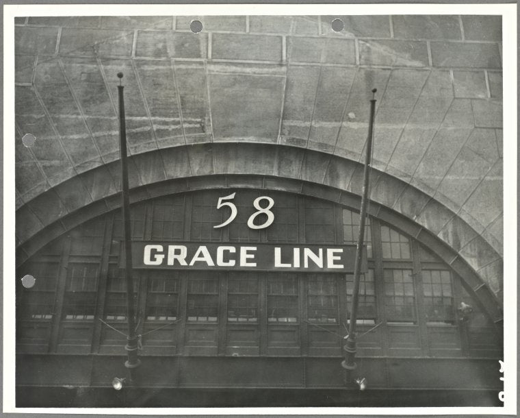 Grace Line at Pier 58, North River