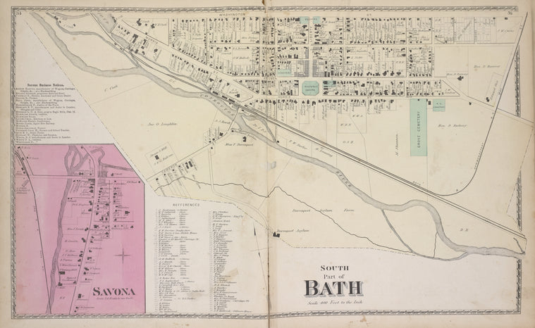 Savona Business Notices; Savona [Village]; South Part of Bath [Village]