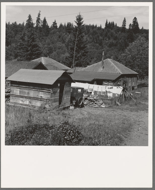 Western Washington, Grays Harbor County, Malone, Washington. Company houses of closed mill, now mainly occupied by Works Projects Administration (WPA) workers. See general caption number 37